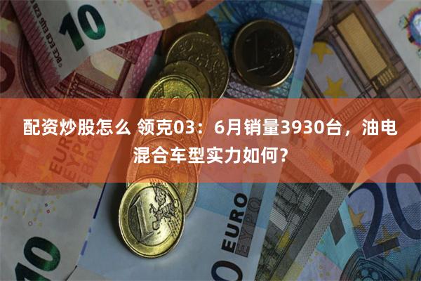 配资炒股怎么 领克03：6月销量3930台，油电混合车型实力如何？