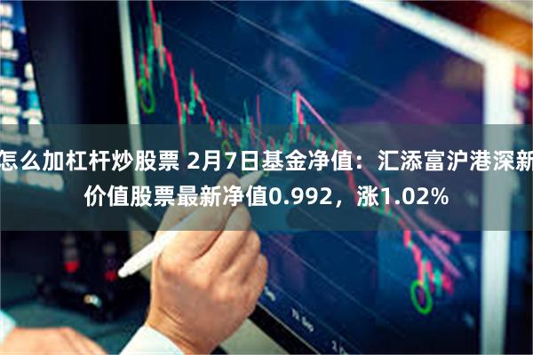 怎么加杠杆炒股票 2月7日基金净值：汇添富沪港深新价值股票最新净值0.992，涨1.02%